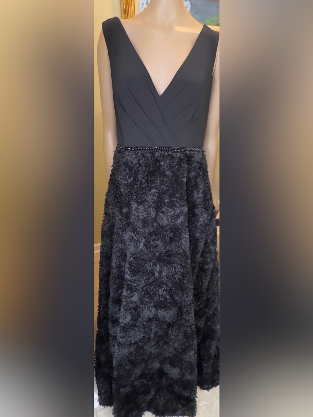 MacDuggal Black Formal Evening Gown, NWT sz 12